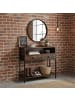 relaxdays Konsolentisch in Dunkelbraun - (B)80 x (H)80 x (T)30 cm
