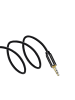Wozinsky AUX-Kabel gewinkelt Miniklinkenkabel Schwarz 1,5m in Schwarz