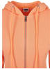 Urban Classics Zip-Kapuzenpullover in papaya