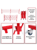 MCW Alu Absperrgitter B34 mit Rollen ausziehbar, Rot-weiß