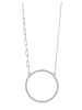 Adeliás Damen Halskette mit Anhänger – aus 925 Silber in silber