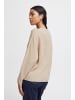 b. young BYONEMA VNECK JUMPER - KNIT Loose fit in Cement Melange