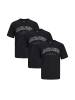 Jack & Jones T-Shirt Caleb Varsity in Schwarz