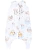 TupTam Baby Sommer Schlafsack mit Beinen ohne Ärmeln in weiß/beige