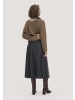 Hessnatur Hessnatur Gewebe Rock Midi aus reiner TENCEL™ Lyocell in schwarz