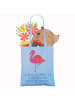 Mr. & Mrs. Panda Beutel Flamingo Classic mit Spruch in Sky Blue