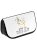 Mr. & Mrs. Panda Kosmetiktasche Hund Australien Shepherd mit Spruch in Weiß