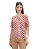 Betty Barclay Casual-Shirt mit Tunnelzug in Red/Beige