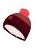 Trollkids Bommelmütze Gryllefjord in deep ruby