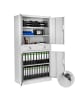 tectake Büroschrank Cosmo mit 2 Schubfächern 40x80x180cm