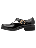 Tamaris WIDE FIT Slipper in BLACK PAT.