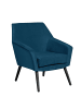 others SESSEL Kachka Bezug Samtvelour Buche schwarz / petrol