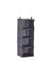 relaxdays Kleiderschrank-Hängeregal in Grau - (B)30 x (H)97x (T)30 cm