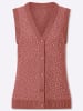 Sieh an! Strickweste in rosenholz