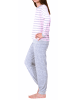 NORMANN Frottee Pyjama langarm Bündchen Schlafanzug Herz - 55938 in rosa