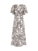 DreiMaster Damen Kleid in Weiss Schwarz