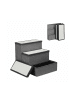 relaxdays Hundetreppe in Grau - (B)40 x (H)39 x (T)49 cm