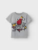 name it NBA Print Design T-shirt - Rundhals Kurzarmshirt Oberteil in Grau-2
