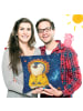 Mr. & Mrs. Panda Deko Kissen Löwe Astrologie Design ohne Spruch in Weiß