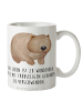 Mr. & Mrs. Panda Tasse Wombat mit Spruch in Weiß