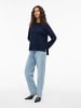 Vila Strickpullover in Navy Blazer