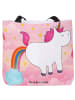 Mr. & Mrs. Panda Shopper Einhorn Pupsen Design ohne Spruch in Weiß
