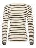 Kaffe Strickpullover KAjordie Slim fit in Turtledove / Black Stripe