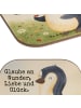 Mr. & Mrs. Panda Untersetzer Pinguin Marienkäfer Design mit Spruch in Weiß