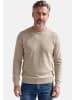 Redmond Pullover Basic in Beige / dunkelblau