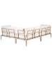 Beliani 5-tlg Lounge Set RIMA in Beige linksseitig