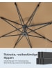 SONGMICS Sonnenschirm Sheld in khaki - (D)300 x (H)300 cm