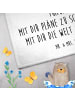 Mr. & Mrs. Panda Gästehandtuch Schnecken Liebe mit Spruch in Weiß