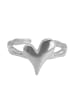 Steel_Art Ring mit Herz Damen Junia silberfarben in silberfarben poliert