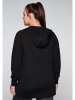 sheego Sweatjacke in schwarz