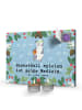 Mr. & Mrs. Panda Adventskalender Panda Basketball mit Spruch in Eisblau