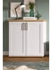 Inn.Furn Kommode weiß Lärche, Eiche Artisan 84 cm, Highboard Landhaus Stil
