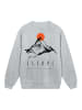 F4NT4STIC Sweatshirt Escape Discover the World Mountain in grau meliert