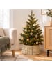 relaxdays Weihnachtsbaumrock in Natur - (H)26 x ø60 cm