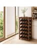 relaxdays Weinregal in Braun - (B)40 x (H)82 x (T)24 cm