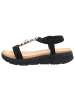 Artiker Keilsandalette in schwarz