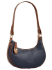 Samantha Look Handtasche echt Leder in blau
