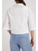 monari Verkürzte Bluse mit Oversize-Schnitt in Weiss