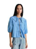 Marc O'Polo DENIM Kurzarm-Crinkle-Matrosenbluse regular in Medium Blue 4840