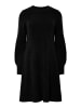 Pieces Strickkleid in Black