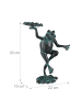 relaxdays 2 x Gartenfigur Frosch in Grün