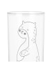 Mr. & Mrs. Panda Wasserglas Otter Bauch ohne Spruch in Transparent