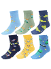 TupTam 6er- Set Socken in grün/gelb