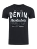 Mustang T-Shirt Basic Print in Schwarz