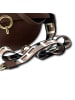 Florence Florence Umhängetasche, Citytasche Leder dunkelbraun ca. 30cm