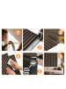 relaxdays 4 x Akustikpaneele in Dunkelbraun - (B)60 x (H)120 cm